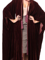 1920 Luxurious Burgundy Long Velvet Masonic Robe