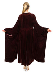 1920 Luxurious Burgundy Long Velvet Masonic Robe