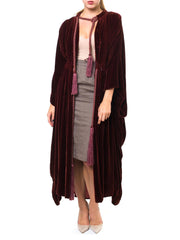 1920 Luxurious Burgundy Long Velvet Masonic Robe