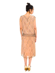 1920s Beaded Flapper Era Dress
