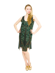 1920s Beaded And Embroidered Silk Dress
