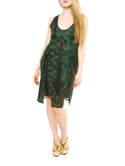 1920s Beaded And Embroidered Silk Dress