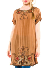 1915-1925 Art Deco Beaded Tunic Dress