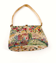 1880s Museum Fairy Tale Purse Embellished with Tiny Caviar Beading Design