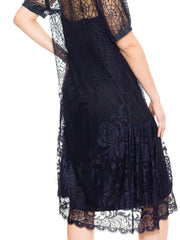 1920s Art Deco Spiderweb Lace Dress