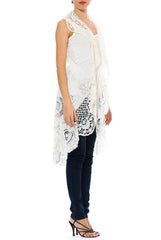 1900s Vintage White Lace Kaftan