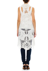 1900s Vintage White Lace Kaftan