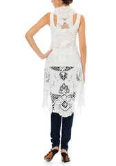 1900s Vintage White Lace Kaftan